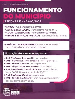 Mesquita atualiza funcionamento dos serviços municipais nesta terça-feira