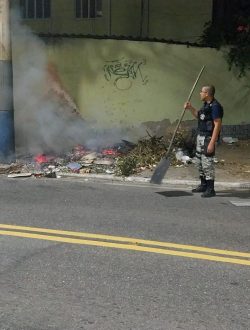Monitoramento com drones identifica foco de incêndio em Mesquita